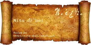 Nits Ábel névjegykártya